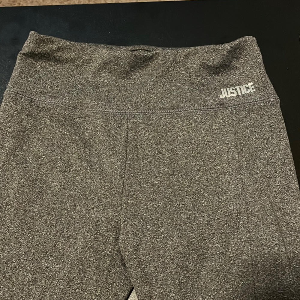 Justice girls grey leggings